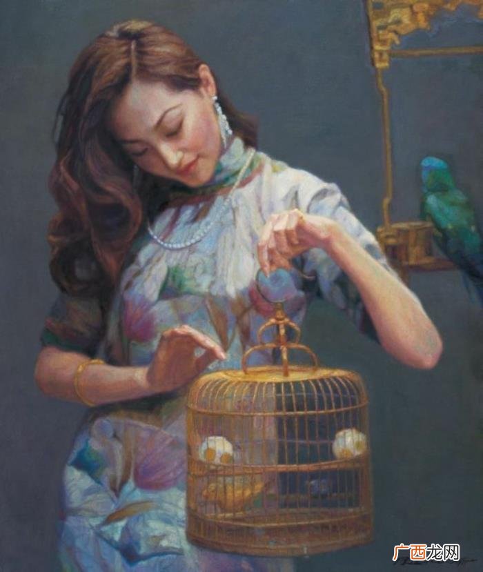 油画陈逸飞，著名画家陈逸飞的女性题材油画作品欣赏