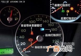 汽车仪表盘各种指示灯的作用 图解