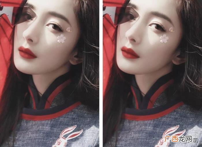 杨幂杨超越，杨幂的下半张脸不如杨超越这里长得好