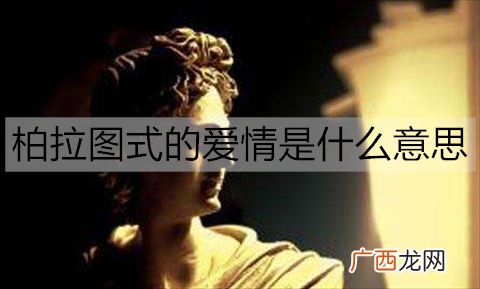 柏拉图式的爱情是什么意思？指的是同性恋吗？