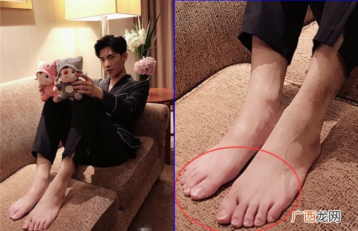 刘昊然的脚，朱一龙的耳环、刘昊然的脚趾、千玺的手纹