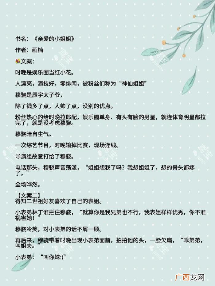 姐弟恋甜文，5本娱乐圈姐弟恋小甜文做我女朋友