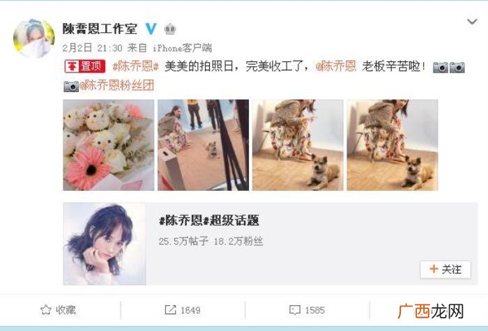 陈乔恩工作室，陈乔恩工作室晒出陈乔恩低调复工的照片