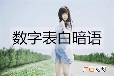 数字表白暗语，用数字表达喜欢你