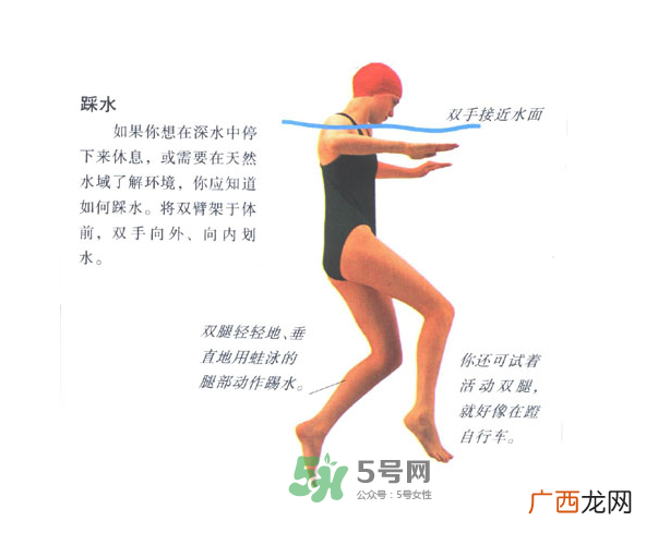 游泳怎么踩水？游泳踩水技巧图解