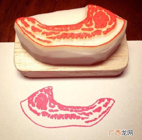 五花肉橡皮章怎么做？仿真名人、食物橡皮章如何制作？