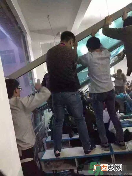 哪个学校学校窗户突然倒塌？男生拼命护住女生 ！