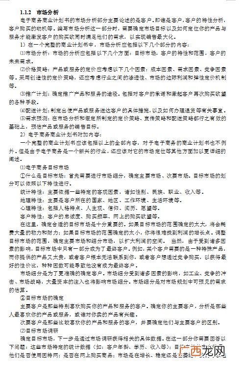 电商项目策划书3000字 电商创业策划书
