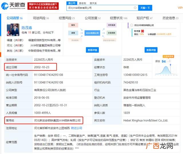 兴华建工集团排名,兴华钢铁集团有限公司董事长是谁