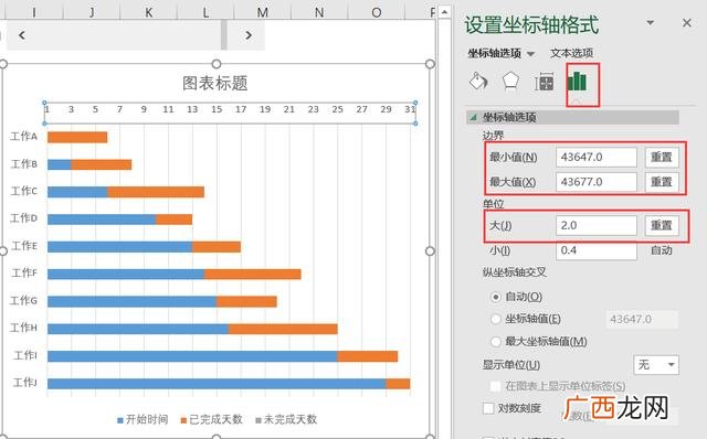 Excel根据日期生成甘特图,excel制作自动甘特图