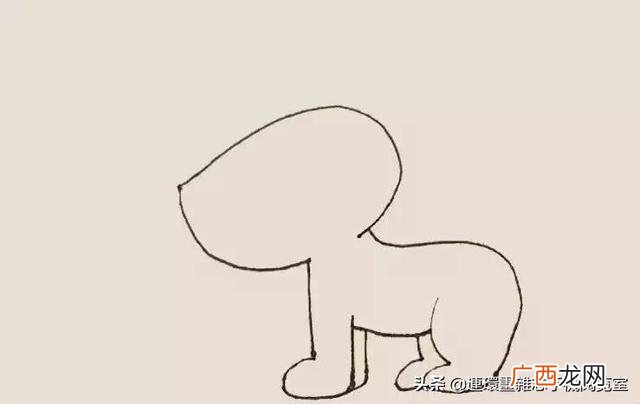 卡通画简笔画,小狗创业卡通画