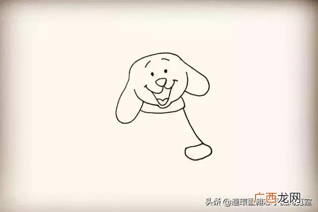 卡通画简笔画,小狗创业卡通画