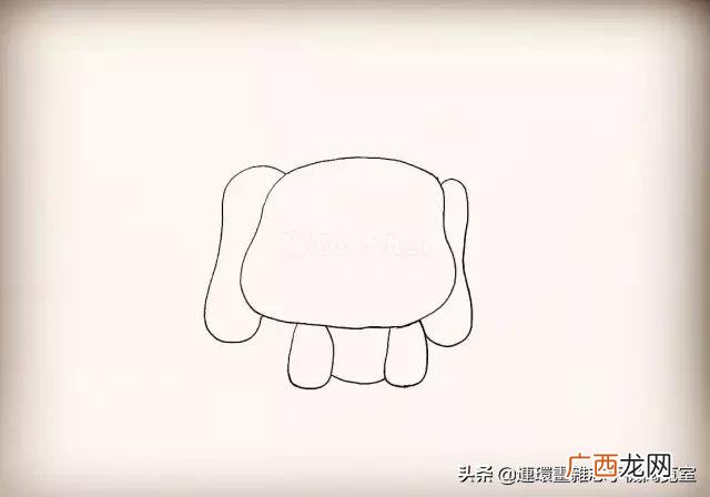 卡通画简笔画,小狗创业卡通画