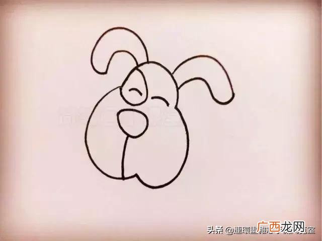 卡通画简笔画,小狗创业卡通画