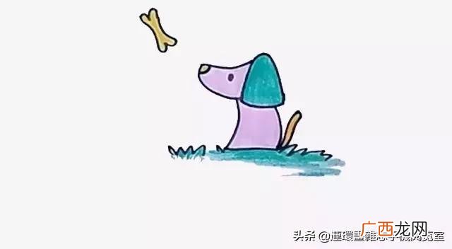 卡通画简笔画,小狗创业卡通画