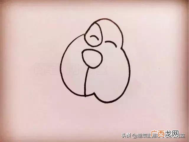 卡通画简笔画,小狗创业卡通画
