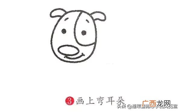 卡通画简笔画,小狗创业卡通画