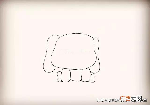 卡通画简笔画,小狗创业卡通画