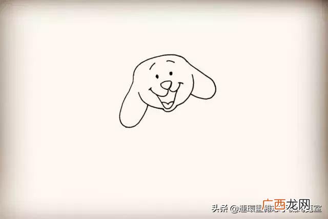 卡通画简笔画,小狗创业卡通画