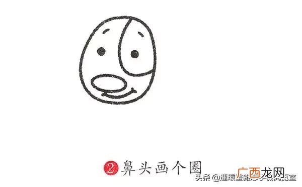 卡通画简笔画,小狗创业卡通画