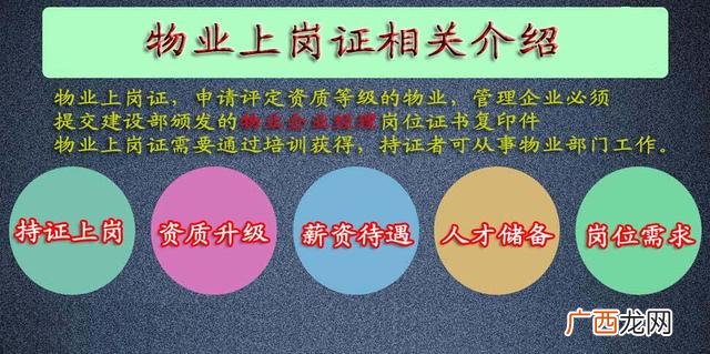 物业经理资格证书 物业经理项目上岗证