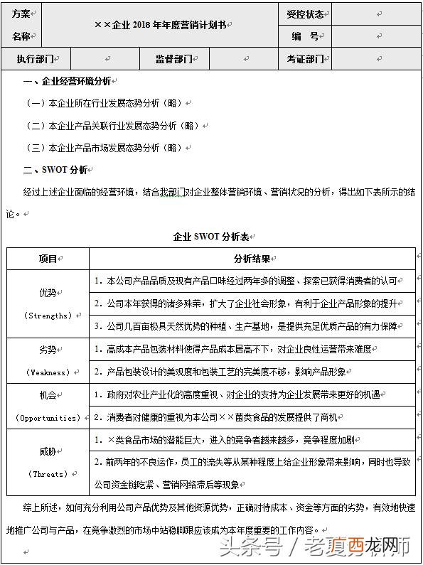 创业营销计划书 创业与销售