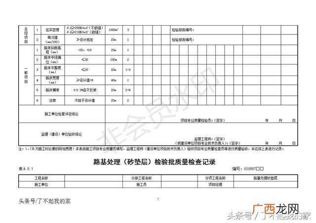 市政工程概况表模板,市政工程概况表填写范例