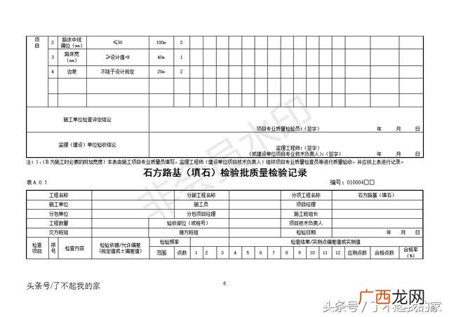 市政工程概况表模板,市政工程概况表填写范例