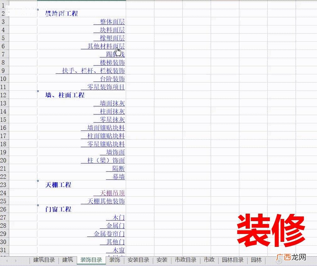 市政工程项目划分样板,市政园林工程项目划分